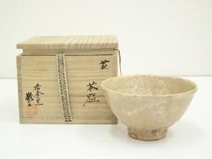 萩焼　竹下敬三造　茶碗（共箱）